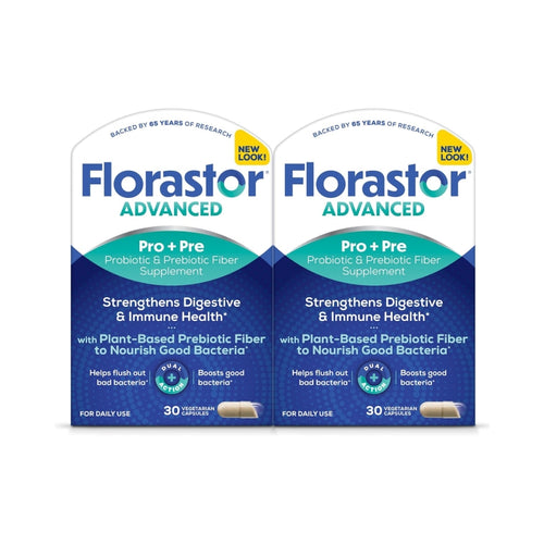 Florastor® Advanced Pro + Pre Probiotic & Prebiotic Fiber Supplement